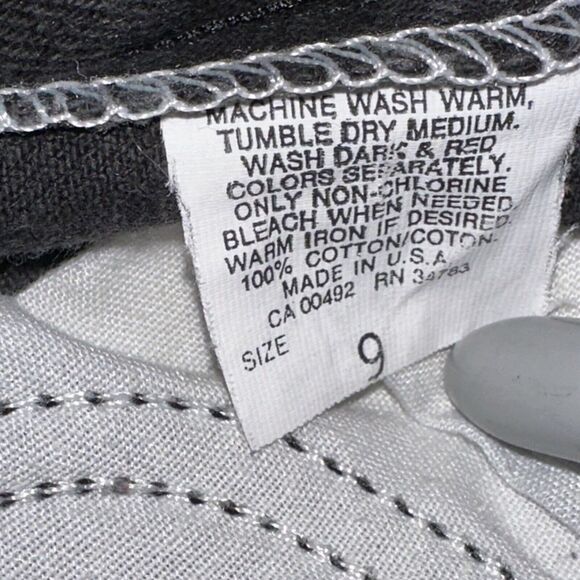 Vintage Lee Rider Silver‎ Tag/leather Patch, Black Skirt,made In USA. (SO26) - Picture 9 of 9